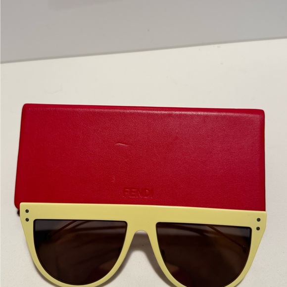 Fendi Bold Yellow Sunglasses for Women